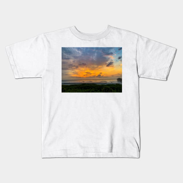 Colorful Sunrise Kids T-Shirt by Ckauzmann